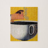 Vintage Kaffeewerbung Puzzle (Vertikal)