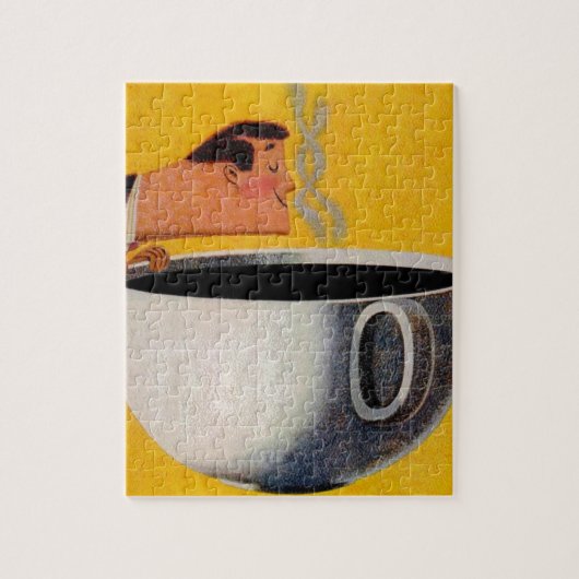 Vintage Kaffeewerbung Puzzle (Vertikal)
