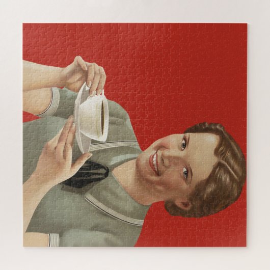 Vintage Kaffeewerbung Puzzle (Horizontal)