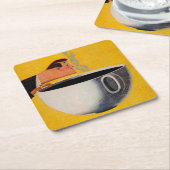 Vintage Kaffeewerbung Rechteckiger Pappuntersetzer (angewinkelt)