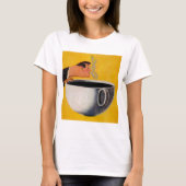 Vintage Kaffeewerbung T-Shirt (Vorderseite)