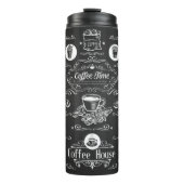 Vintage Kaffeezeit Thermosbecher (Vorderseite)