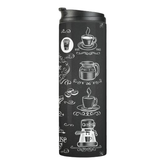 Vintage Kaffeezeit Thermosbecher (Nach rechts gedreht)