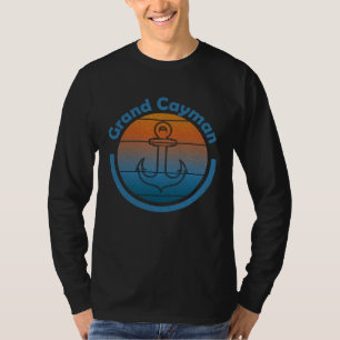 Vintage Kaimaninseln Segler Anker Segeln Gran T-Shirt