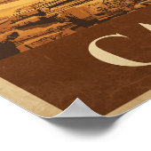 Vintage Kairoreise Poster (Ecke)