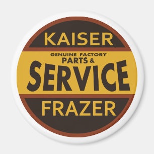 Vintage Kaiser Frazer Serviceschild Magnet