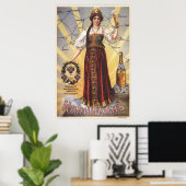Vintage kaiserliche russische Werbung Poster (Heimbüro)