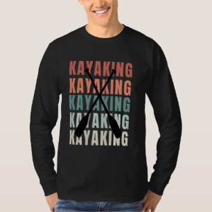 Vintage-Kajakfahren Retro-Kajakfahren Paddel-Liebh T-Shirt