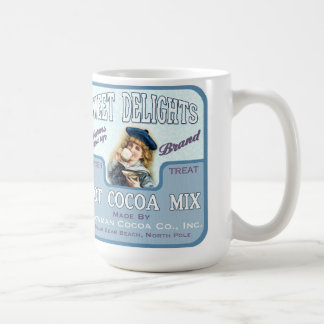 Vintage-Kakaoschokoladen-Etikett-Kaffee- oder Teet Kaffeetasse