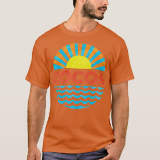 Vintage Kakaostrasse Sonne und Wellen T-Shirt