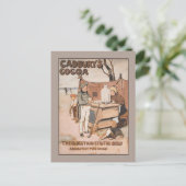 Vintage Kakaowerbung von Cadbury Postkarte (Stehend Vorderseite)
