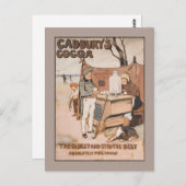Vintage Kakaowerbung von Cadbury Postkarte (Vorne/Hinten)