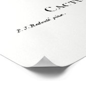 Vintage Kaktus-Illustration Poster (Ecke)