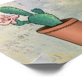 Vintage Kaktus Poster (Ecke)