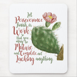 Vintage Kaktus von J P Redouté illustriert Mousepad