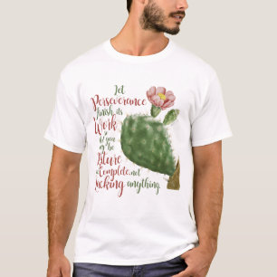 Vintage-Kaktus von J P Redouté illustriert T-Shirt