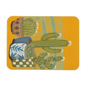Vintage Kaktusblüten Magnet (Horizontal)