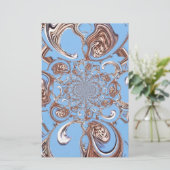 Vintage Kaleidoskop-Kunstdruckkunst Briefpapier (Stehend Vorderseite)