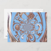 Vintage Kaleidoskop-Kunstdruckkunst Postkarte (Vorne/Hinten)