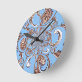 Vintage Kaleidoskop-Kunstdruckkunst Runde Wanduhr (Winkel)