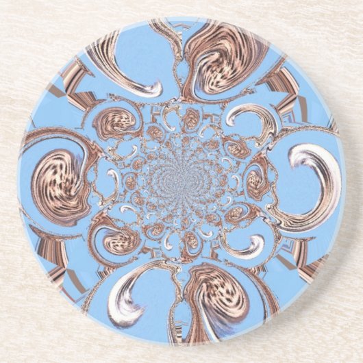 Vintage Kaleidoskop-Kunstdruckkunst Untersetzer (Vorne)