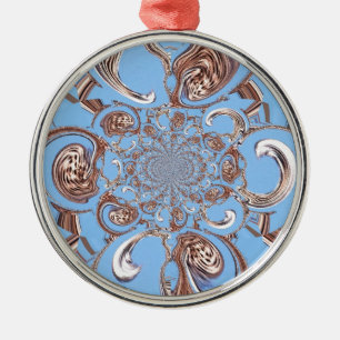 Vintage-Kaleidoskop-Kunstprint Ornament Aus Metall