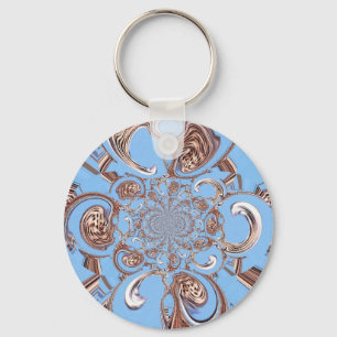 Vintage-Kaleidoskop-Kunstprint Schlüsselanhänger