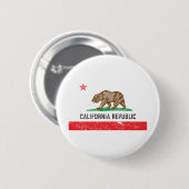 Vintage Kalifornien-Flagge Button (Vorne & Hinten)