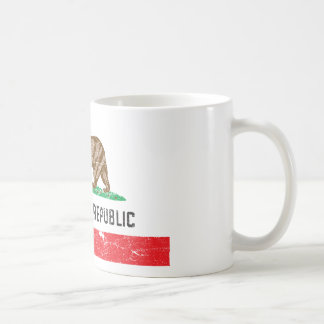 Vintage Kalifornien-Flagge Kaffeetasse
