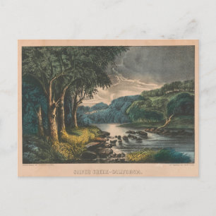 Vintage Kalifornien Silver Creek Sierra Nevada Postkarte