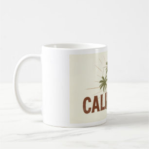 Vintage Kalifornien Sweatshirt   Retro Palme St Kaffeetasse