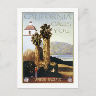 Vintage Kalifornien, USA - Postkarte