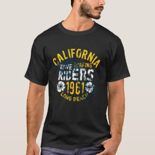 Vintage Kalifornien Wellen Surfing Reiter 1961 Lon T-Shirt
