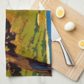 Vintage kalifornische Küstenreise Küchentuch (Viertel Falte)