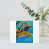 Vintage kalifornische Küstenreise Postkarte (Stehend Vorderseite)