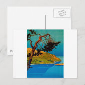 Vintage kalifornische Küstenreise Postkarte (Vorne/Hinten)