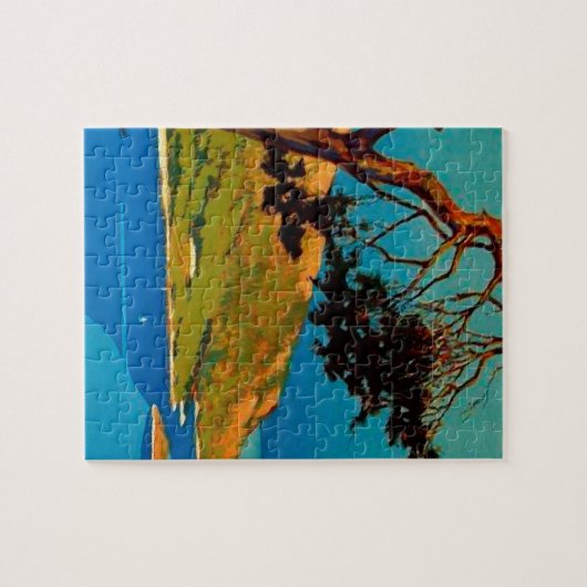 Vintage kalifornische Küstenreise Puzzle (Horizontal)