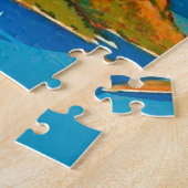 Vintage kalifornische Küstenreise Puzzle (Seite)