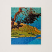 Vintage kalifornische Küstenreise Puzzle (Vertikal)