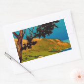 Vintage kalifornische Küstenreise Rechteckiger Aufkleber (Umschlag)