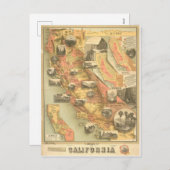 Vintage kalifornische Postkarte (Vorne/Hinten)