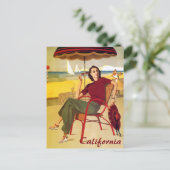 Vintage kalifornische Reise Postkarte (Stehend Vorderseite)