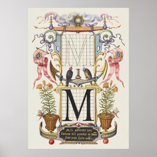 Vintage Kalligrafie Poster (Vorne)