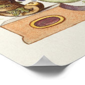 Vintage Kalligrafie Poster (Ecke)