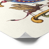 Vintage Kalligrafie Poster (Ecke)