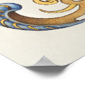 Vintage Kalligrafie Poster (Ecke)