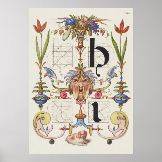 Vintage Kalligrafie Poster (Vorne)