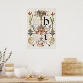 Vintage Kalligrafie Poster (Küche)