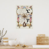 Vintage Kalligrafie Poster (Küche)