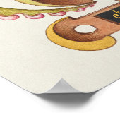 Vintage Kalligrafie Poster (Ecke)